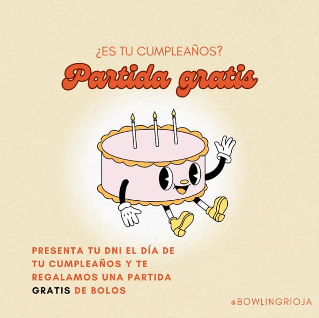 Partida gratis por tu cumpleaños